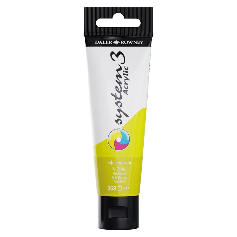 Daler Rowney System 3 Acrylic 59ml - Pale Olive Green Daler Rowney System 3 Acrylic 59ml - Pale Olive Green