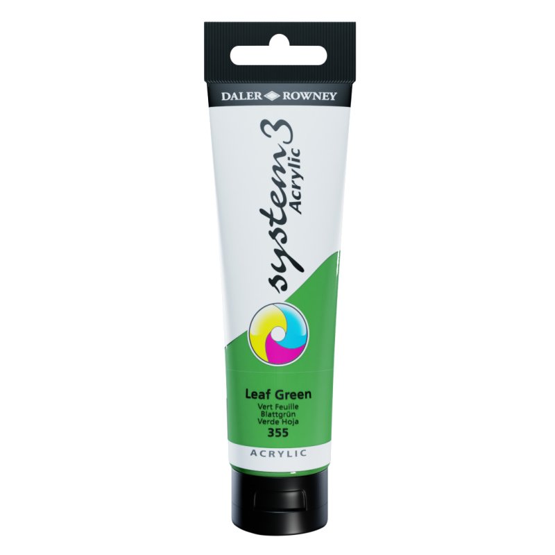 Daler Rowney System 3 Acrylic 150ml - Leaf Green Daler Rowney System 3 Acrylic 150ml - Leaf Green