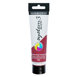 Daler Rowney System 3 Acrylic 150ml - Cadmium Red Deep Hue