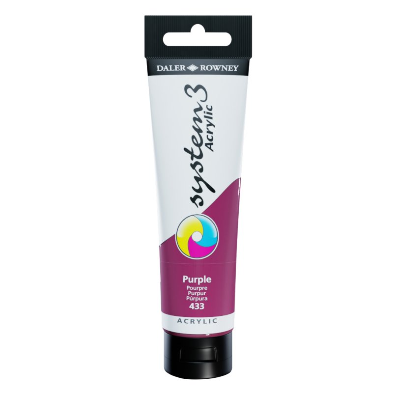 Daler Rowney System 3 Acrylic 150ml - Purple Daler Rowney System 3 Acrylic 150ml - Purple