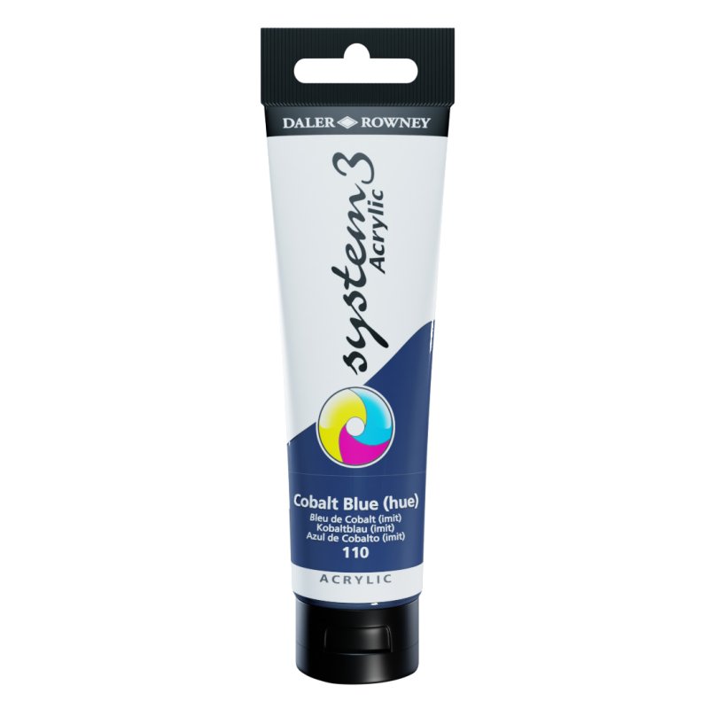 Daler Rowney System 3 Acrylic 150ml - Cobolt Blue Hue Daler Rowney System 3 Acrylic 150ml - Cobolt Blue Hue