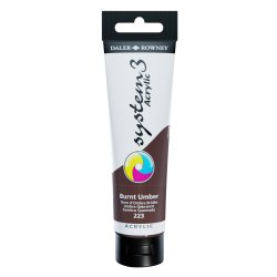 Daler Rowney System 3 Acrylic 150ml - Burnt Umber