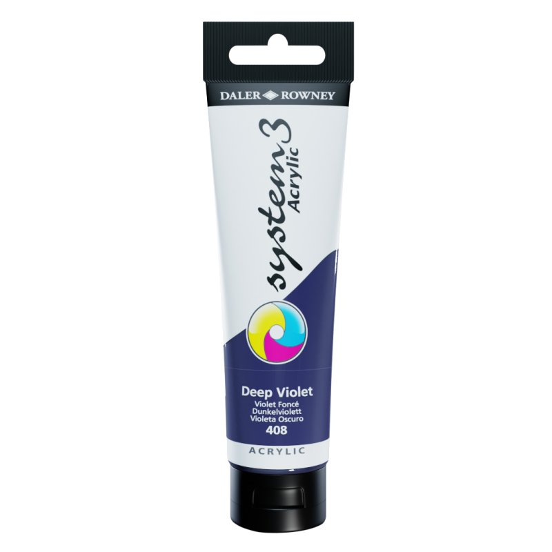 Daler Rowney System 3 Acrylic 150ml - Deep Violet Daler Rowney System 3 Acrylic 150ml - Deep Violet