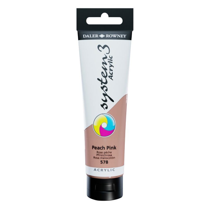 Daler Rowney System 3 Acrylic 150ml - Portrait Pink Daler Rowney System 3 Acrylic 150ml - Portrait Pink
