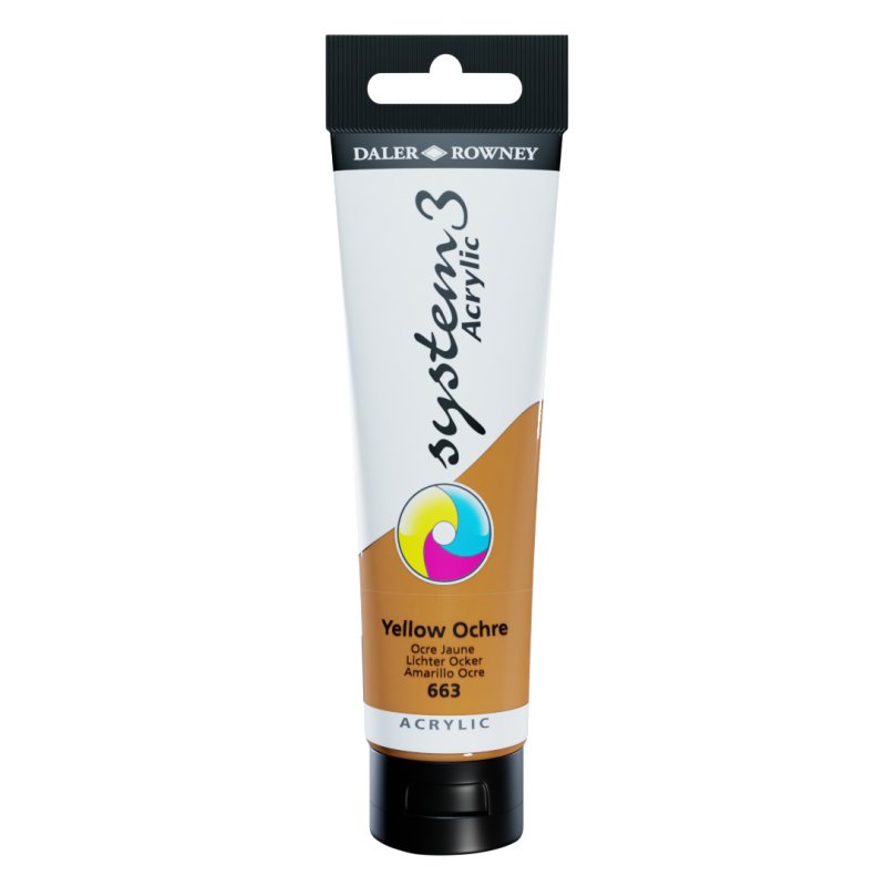 Daler Rowney System 3 Acrylic 150ml - Yellow Ochre Daler Rowney System 3 Acrylic 150ml - Yellow Ochre