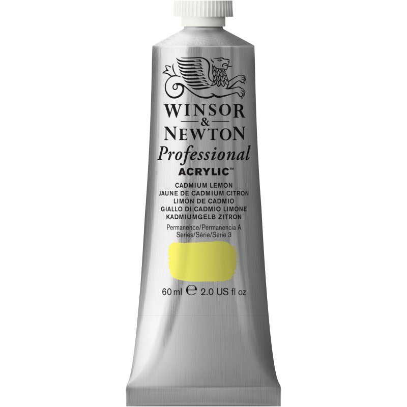 Winsor & Newton Artists Acrylic Colour 60ml - Cadmium Lemon