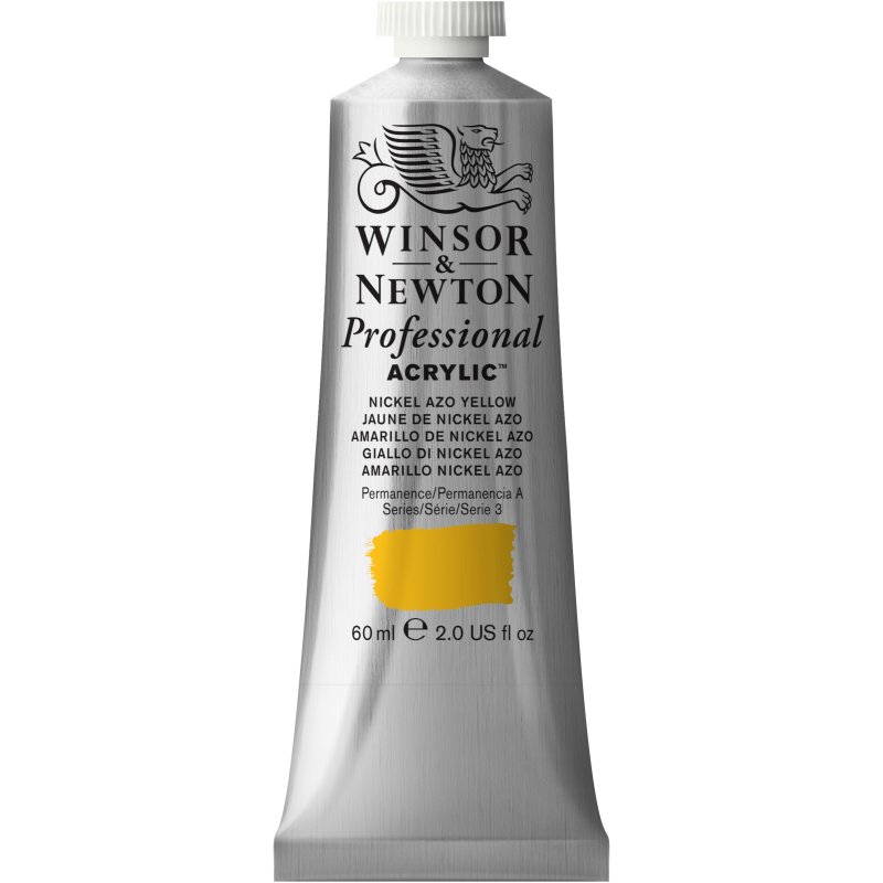 Winsor & Newton Artists Acrylic Colour 60ml - Nickel Azo Yellow