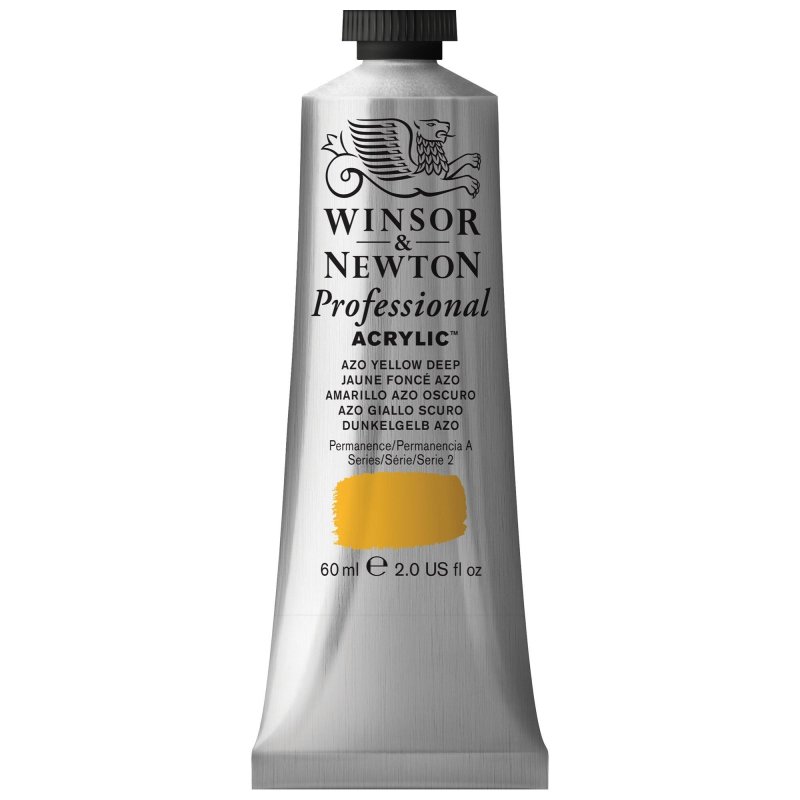 Winsor & Newton Artists Acrylic Colour 60ml - Azo Yellow Deep Winsor & Newton Artists Acrylic Colour 60ml - Azo Yellow Deep