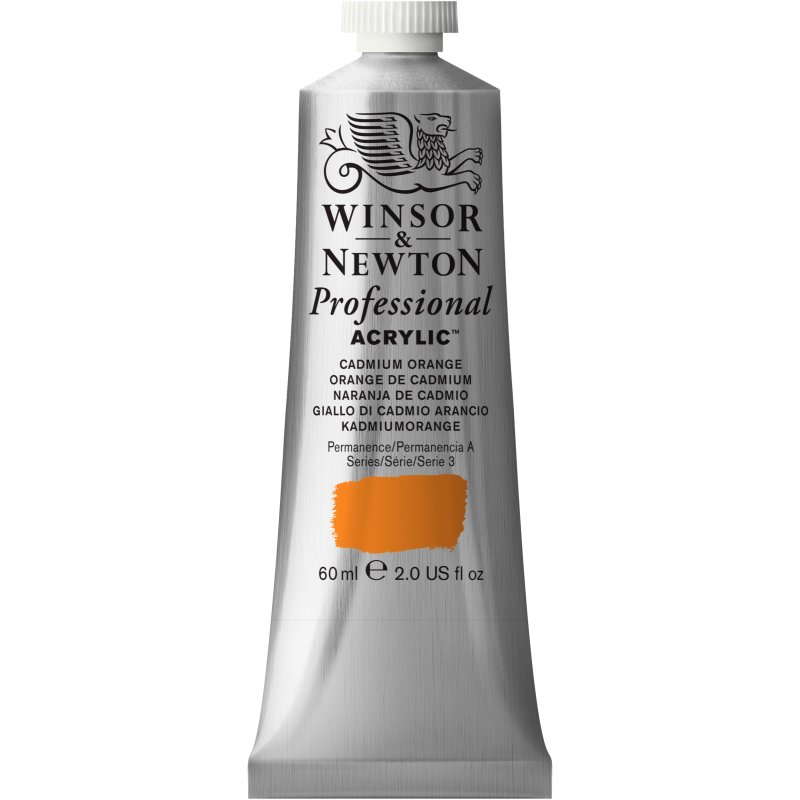 Winsor & Newton Artists Acrylic Colour 60ml - Cadmium Orange