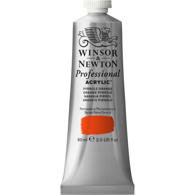 Winsor & Newton Artists Acrylic Colour 60ml - Pyrrole Orange