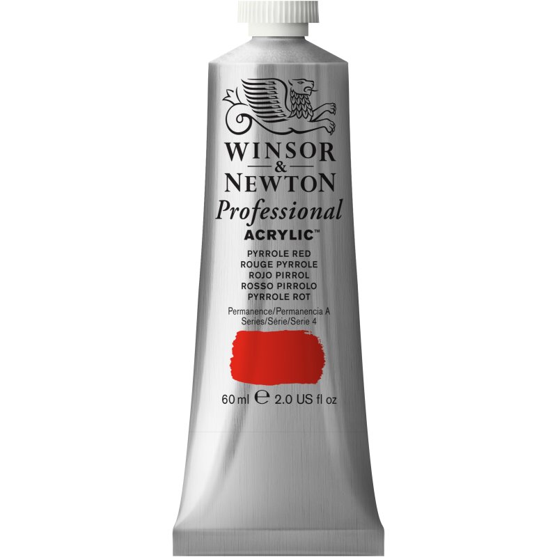 Winsor & Newton Artists Acrylic Colour 60ml - Pyrrole Red Winsor & Newton Artists Acrylic Colour 60ml - Pyrrole Red