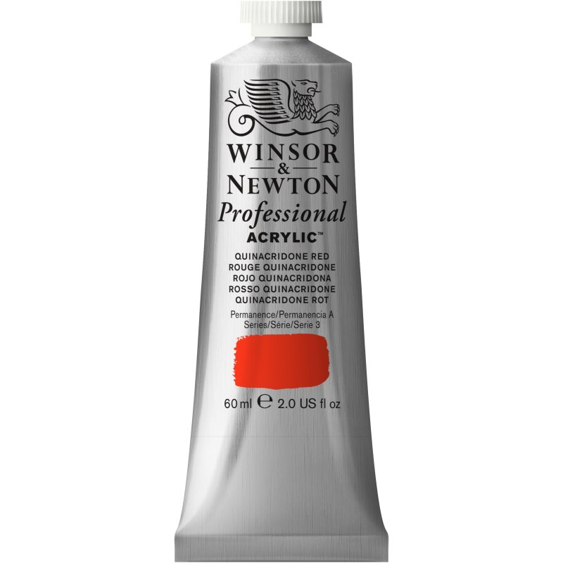 Winsor & Newton Artists Acrylic Colour 60ml - Quinacridone Red