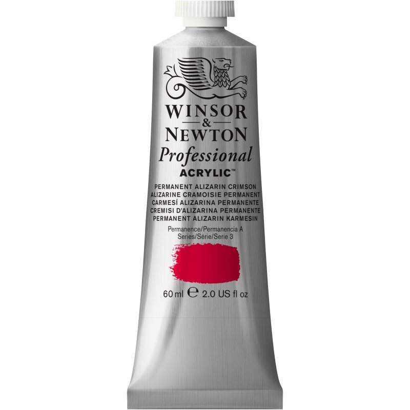 Winsor & Newton Artists Acrylic Colour 60ml - Permanent Alizarin Crimson Winsor & Newton Artists Acrylic Colour 60ml - Permanent Alizarin Crimson