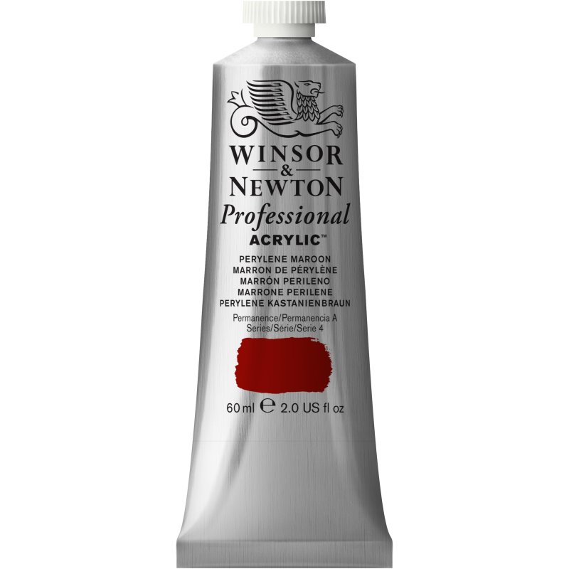Winsor & Newton Artists Acrylic Colour 60ml - Perylene Maroon Winsor & Newton Artists Acrylic Colour 60ml - Perylene Maroon