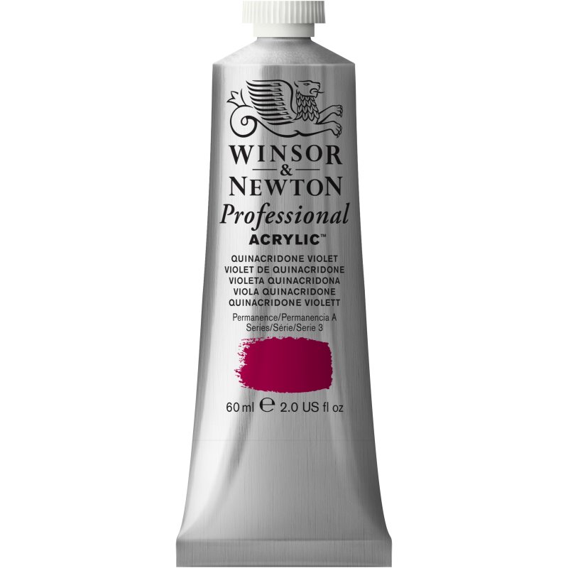 Winsor & Newton Artists Acrylic Colour 60ml - Quinacridone Violet Winsor & Newton Artists Acrylic Colour 60ml - Quinacridone Violet
