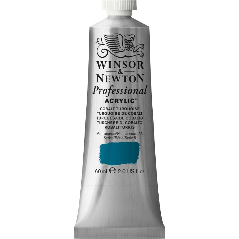 Winsor & Newton Artists Acrylic Colour 60ml - Cobalt Turquoise Winsor & Newton Artists Acrylic Colour 60ml - Cobalt Turquoise