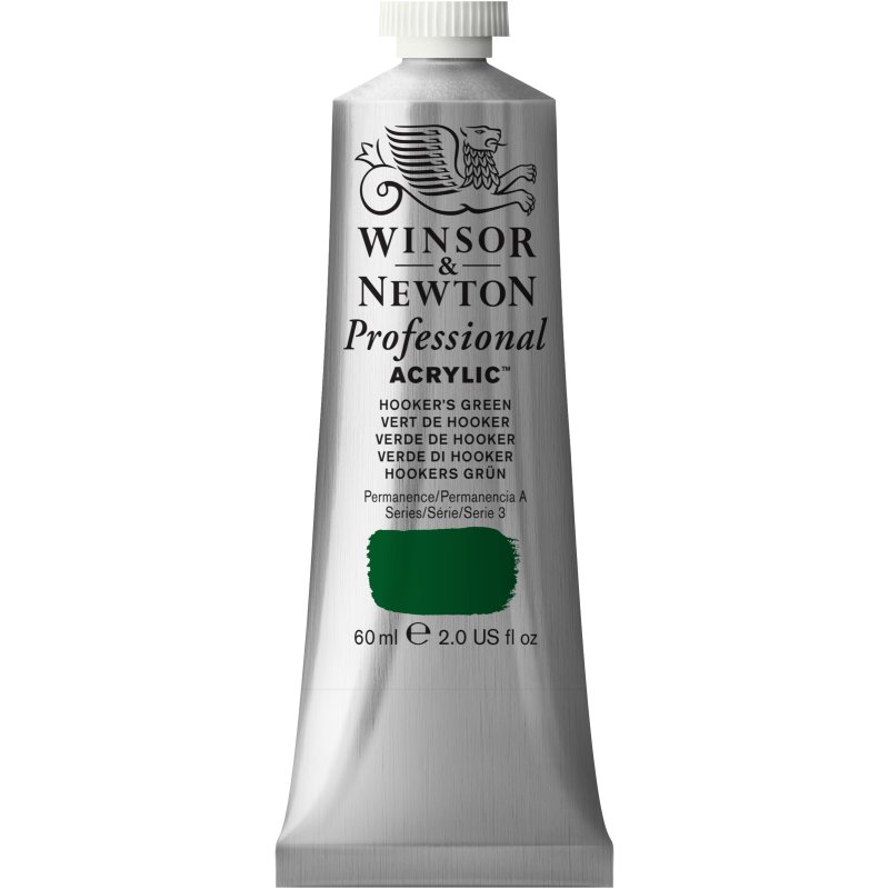 Winsor & Newton Artists Acrylic Colour 60ml - Hooker'S Green Winsor & Newton Artists Acrylic Colour 60ml - Hooker'S Green