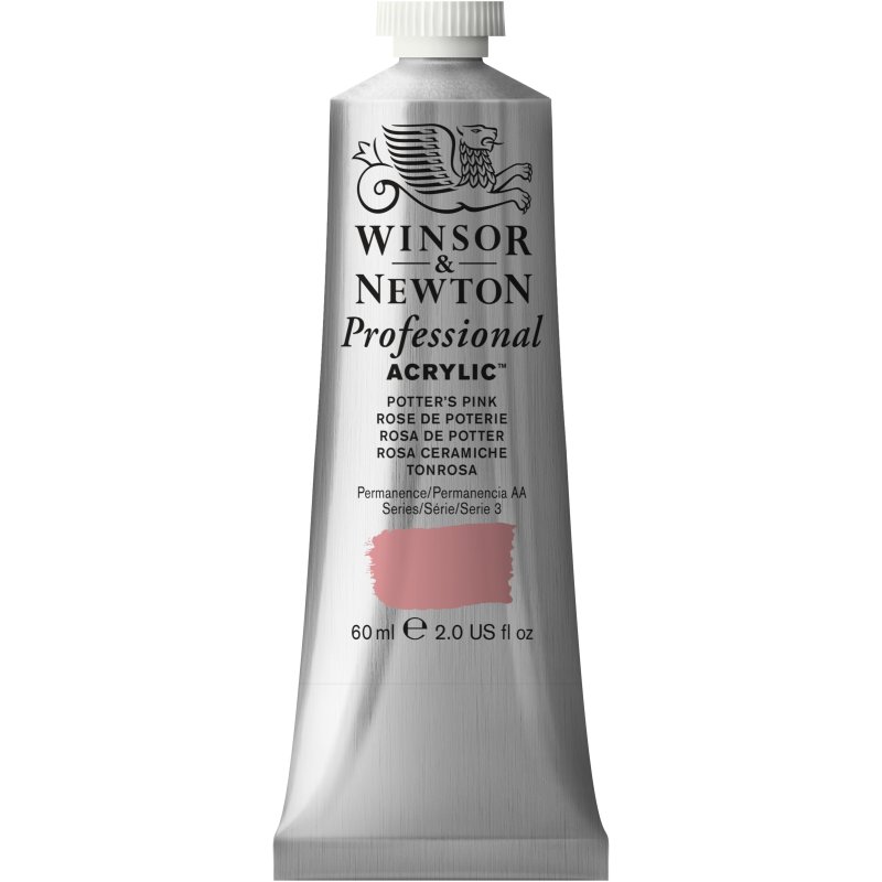 Winsor & Newton Artists Acrylic Colour 60ml - Potters Pink