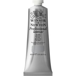 Winsor & Newton Artists Acrylic Colour 60ml - Silver