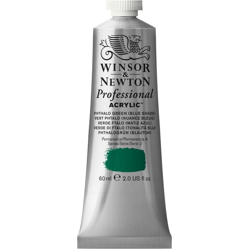Winsor & Newton Artists Acrylic Colour 60ml - Phthalo Green (Blue Shade) Winsor & Newton Artists Acrylic Colour 60ml - Phthalo Green (Blue Shade)
