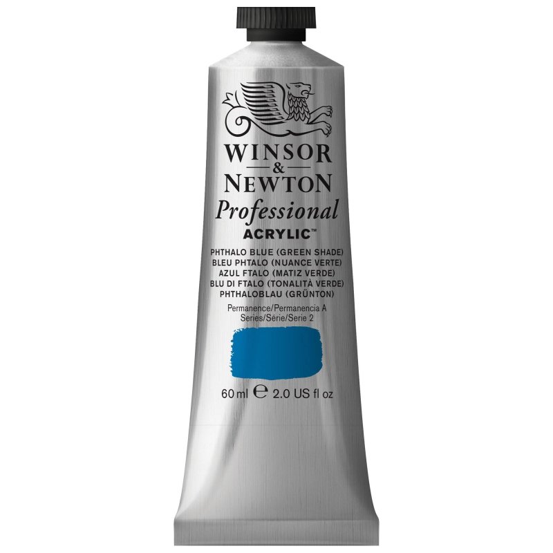 Winsor & Newton Artists Acrylic Colour 60ml - Phthalo Blue (Green Shade) Winsor & Newton Artists Acrylic Colour 60ml - Phthalo Blue (Green Shade)