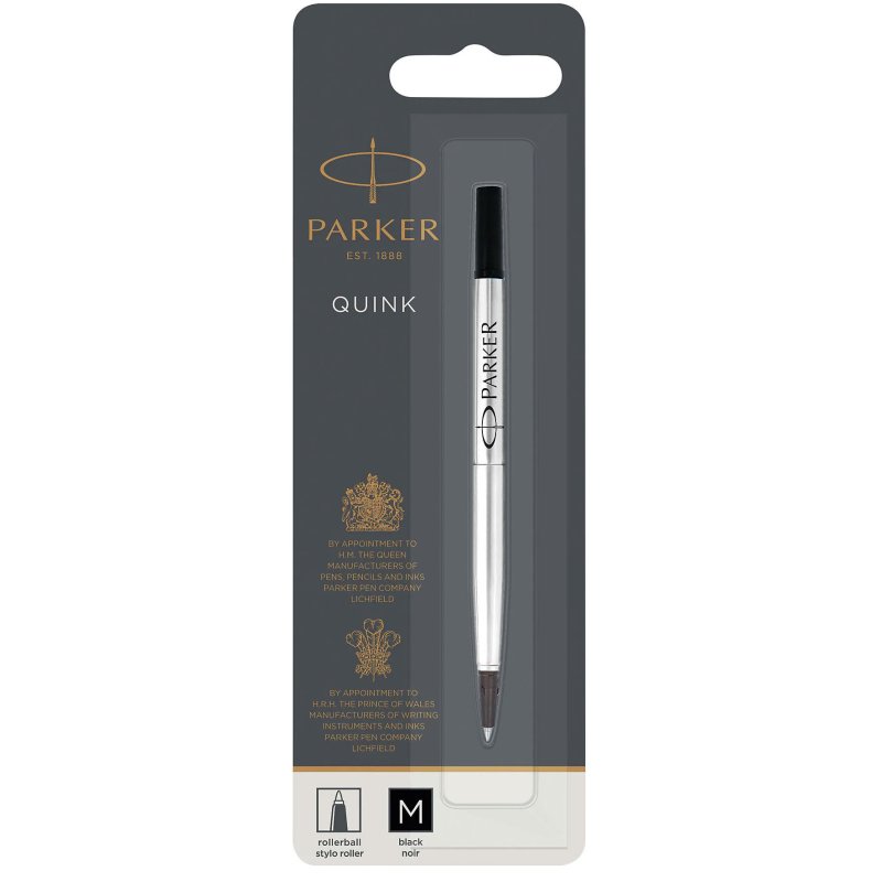 Parker Quink Rollerball Refill - Black Medium Parker Quink Rollerball Refill - Black Medium