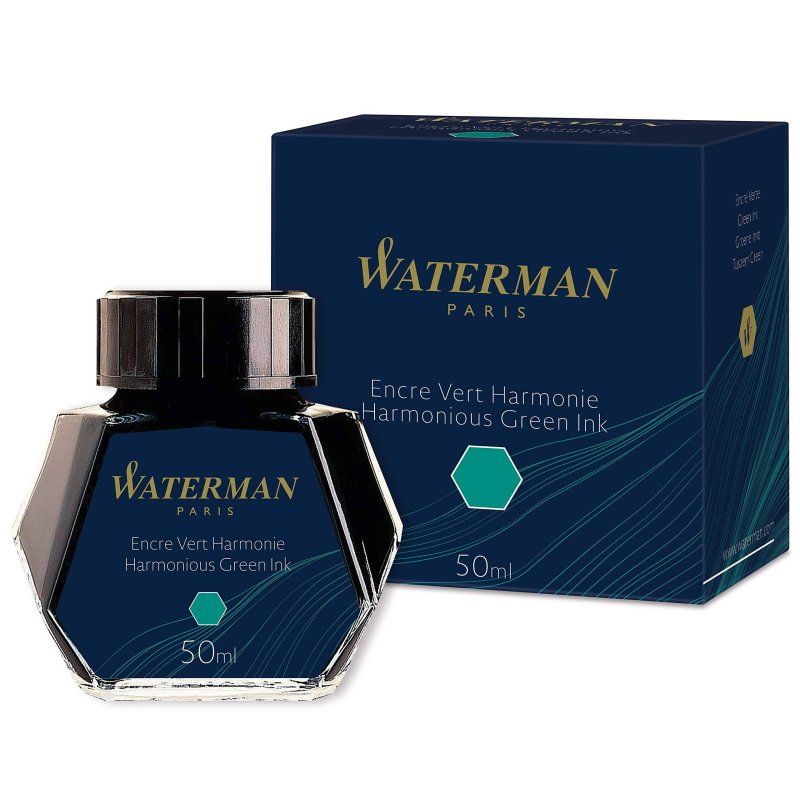 Waterman Ink Bottle 50ml - Green Waterman Ink Bottle 50ml - Green