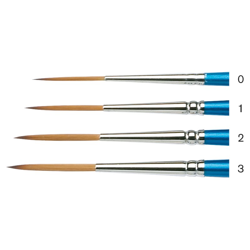 Cotman Series 333 Short Handle Rigger Brushes - size chart