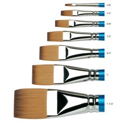 Cotman Series 666 Long Handle One Stroke Brushes - size chart