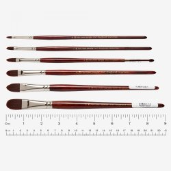 Pro Arte Acrylix Series 205 Short Handle Filbert Painting Brushes