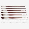 Pro Arte Acrylix Series 205 Short Handle Filbert Painting Brushes