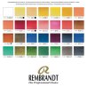 Rembrandt Professional Watercolour Paint, Wood Box Professional Set, 28 Half Pans + 7 Accessories, General colour Selection