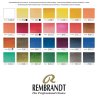 Rembrandt Professional Watercolour Paint, Wood Box Professional Set, 28 Half Pans + 7 Accessories, General colour Selection