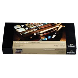 Rembrandt Oil colour Paint Professional Wood Box Set, 12x40ml Tubes + 1x60ml Tube + 11 Accessories