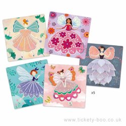 Djeco Fairies Stencils Craft Kit