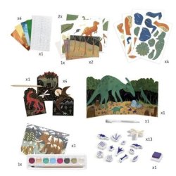 Djeco Multi Activity Kits - The World of Dinosaurs