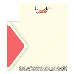 The Art File Art Frank Sausage Dog Letter Set
