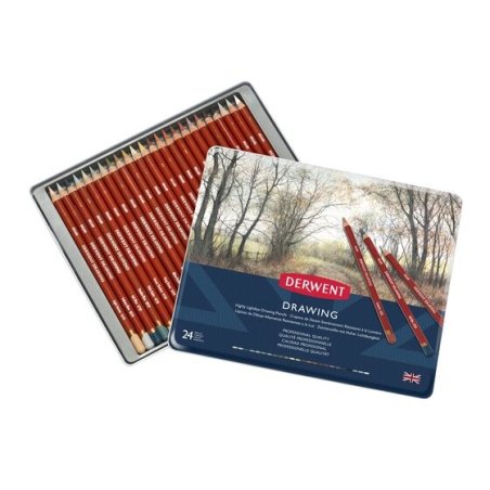 Derwent Drawing Pencils tin of 24