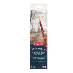 Derwent Drawing Pencils tin of 6