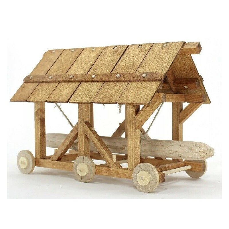 Medieval Battering Ram Wooden Model Stem Construction Kit