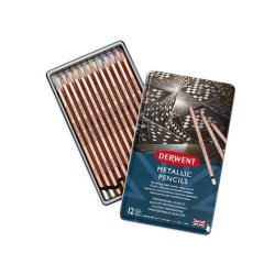 Derwent Metallic Pencil (12) Tin