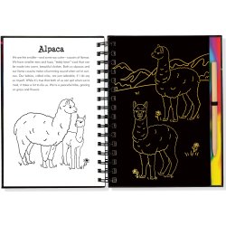 Llamas & Friends Scratch & Sketch Art Book