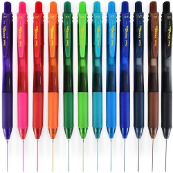 Pentel Energel X BL107 Retractable Gel Rollerball Pens