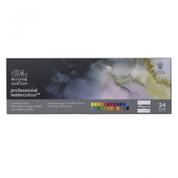 Professional Watercolour Complete Travel Tin - 24 Half Pans