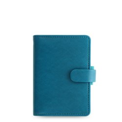 Saffiano Mini Organiser - Aquamarine