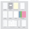 Filofax Confetti Pocket Organiser - Contents