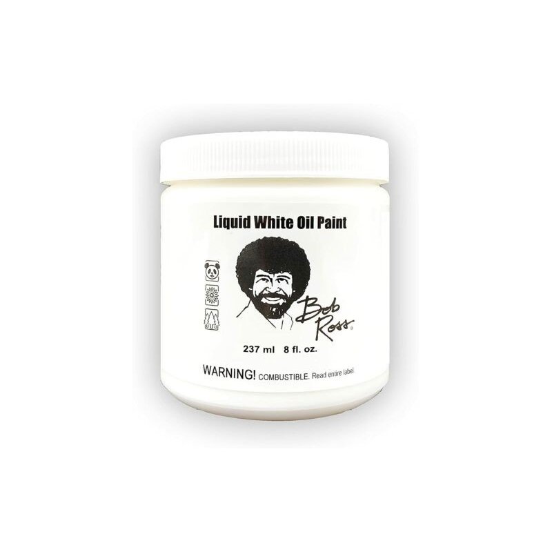 Bob Ross Liquid White Oil Paint 237ml