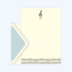 The Art File Boxed Notecards - Music Note Design