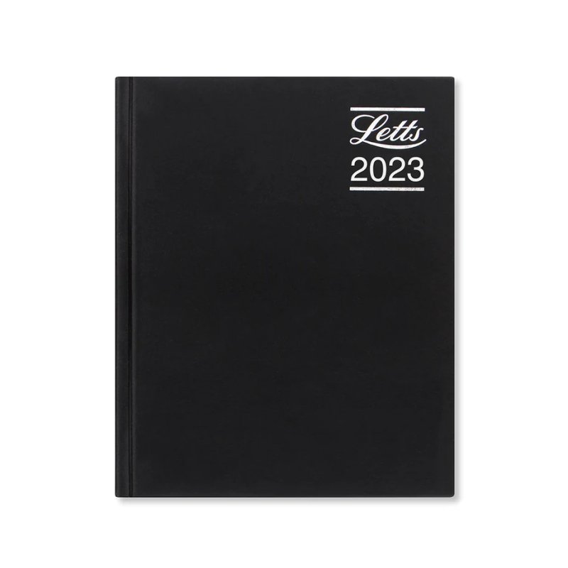 Letts rhino a5 day to a page diary with appointments notes and