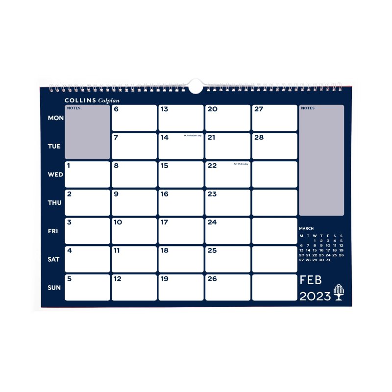Collins Colplan A4 Memo Calendar 2025